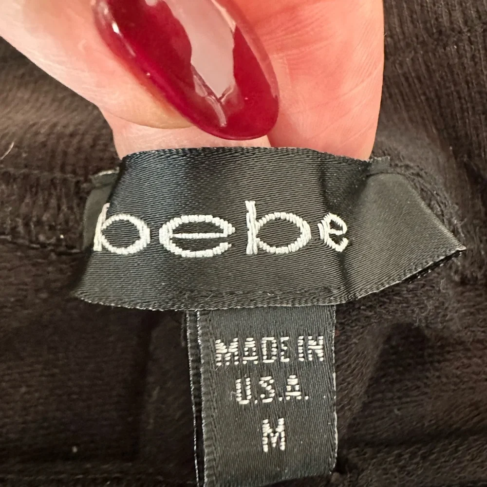 Y2K VTG Bebe Capri Sweatpants - Picture 3 of 10